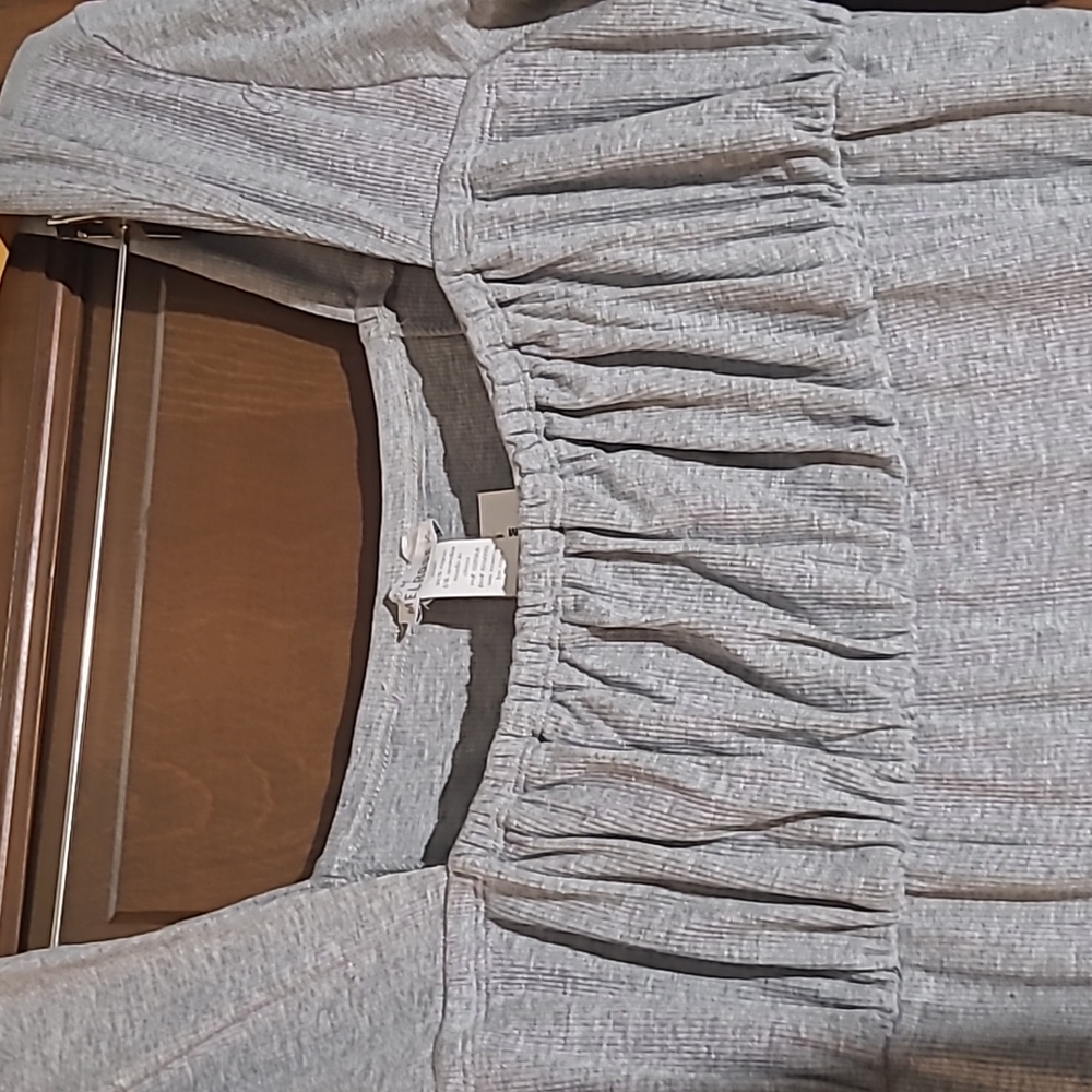 Grey Ribbed Dress - Picture 2 of 6